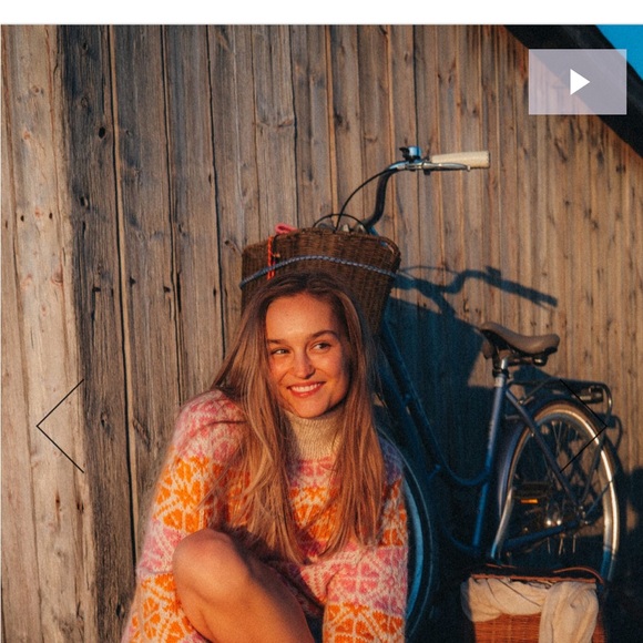 100% alpaca wool hand knitted sweater skappel Oslo x Helene moo - Picture 1 of 5